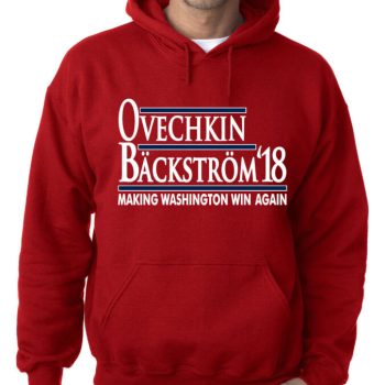 Alexander Ovechkin Nicklas Backstrom Washington Capitals "18" Hooded Sweatshirt Unisex Hoodie