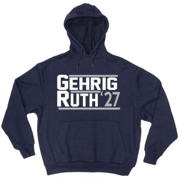 Babe Ruth Lou Gehrig New York Yankees Murders Row 1927 Hooded Sweatshirt Unisex Hoodie