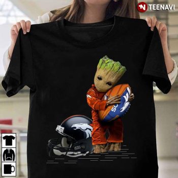 Baby Groot Hugging Denver Broncos Unisex T-Shirt Kid T-Shirt LTS1302