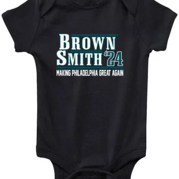 Baby Onesie Aj Brown Devonta Smith Philadelphia Eagles Philly 2024 Creeper Romper