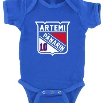 Baby Onesie Artemi Panarin New York Rangers Logo Creeper Romper