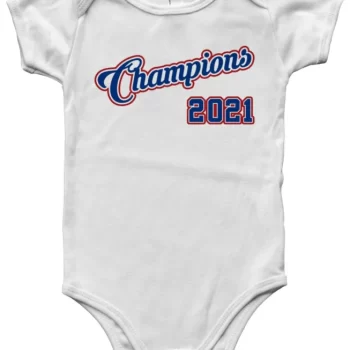 Baby Onesie Atlanta Braves World Series Champions 2021 Creeper Romper