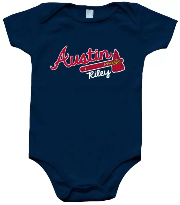 Baby Onesie Austin Riley Atlanta Braves "Logo" Creeper Romper