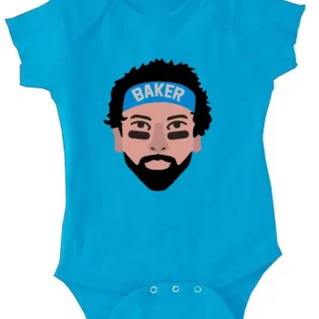 Baby Onesie Baker Mayfield Carolina Panthers Face Creeper Romper