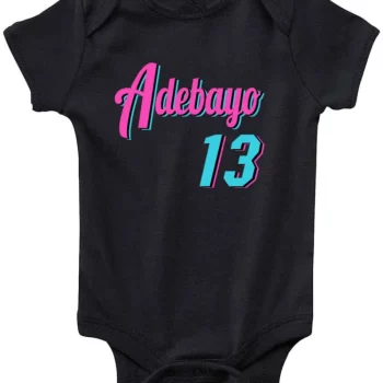 Baby Onesie Bam Adebayo Miami Heat Vice City Creeper Romper