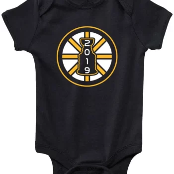 Baby Onesie Boston Bruins 2019 Stanley Cup Champions Champs "Cup Logo" Creeper Romper