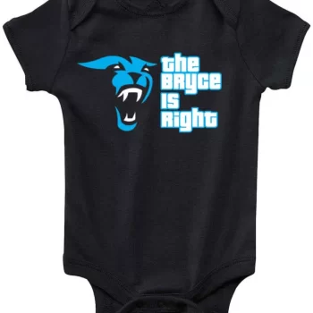 Baby Onesie Bryce Young Carolina Panthers The Bryce Is Right Creeper Romper