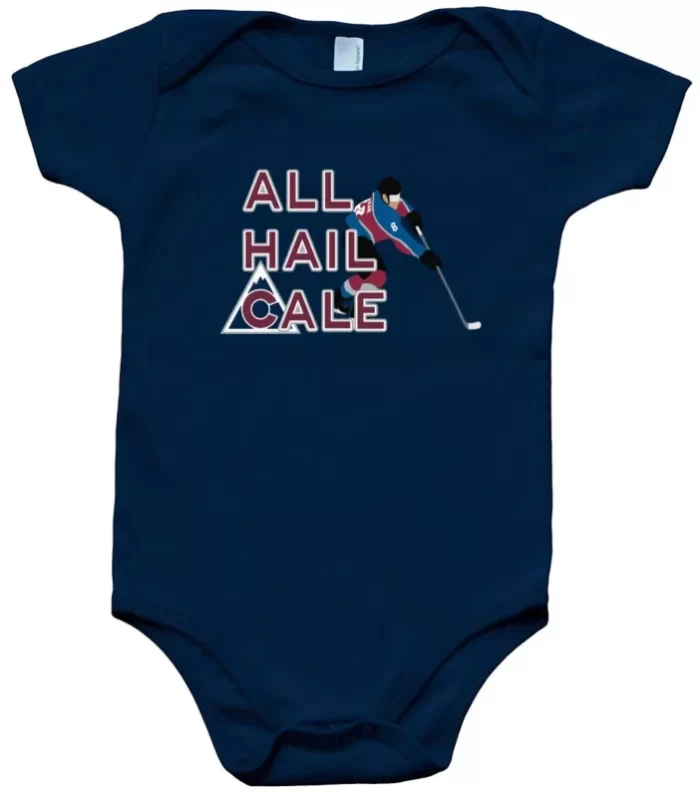 Baby Onesie Cale Makar Colorado Avalanche All Hail Cale Creeper Romper