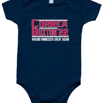 Baby Onesie Carlos Correa Byron Buxton Minnesota Twins 2022 Creeper Romper
