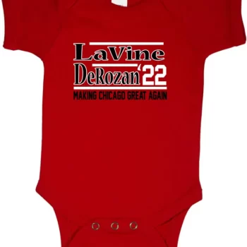 Baby Onesie Chicago Bulls Zach Lavine Demar Derozan 2022 Creeper Romper