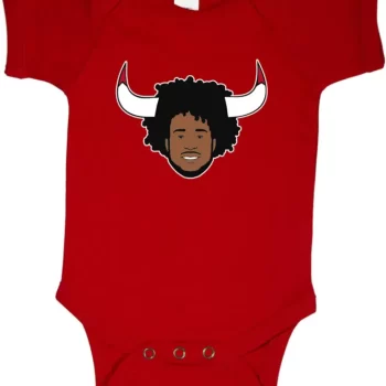 Baby Onesie Coby White Unc Chicago Bulls Logo Creeper Romper