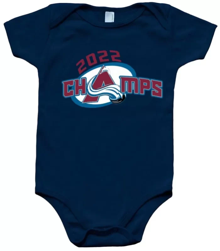 Baby Onesie Colorado Avalanche Stanley Cup Champions Champs Creeper Romper