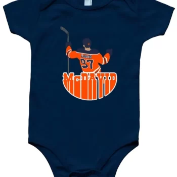 Baby Onesie Connor Mcdavid Edmonton Oilers Pic Logo Creeper Romper