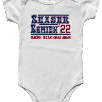 Baby Onesie Corey Seager Marcus Semien Texas Rangers 2022 Creeper Romper