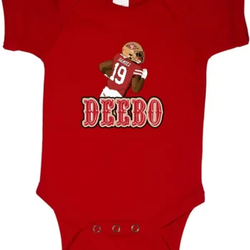 Baby Onesie Deebo Samuel San Francisco 49Ers Pic Logo Creeper Romper