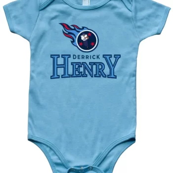 Baby Onesie Derrick Henry Tennessee Titans Logo Tractorcito Creeper Romper