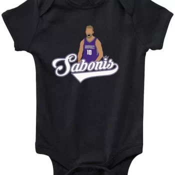 Baby Onesie Domantas Sabonis Sacramento Kings Logo Creeper Romper