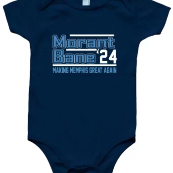 Baby Onesie Ja Morant Desmond Bane Memphis Grizzlies 2024 Creeper Romper