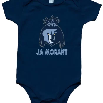 Baby Onesie Ja Morant Memphis Grizzlies Hair Up Creeper Romper