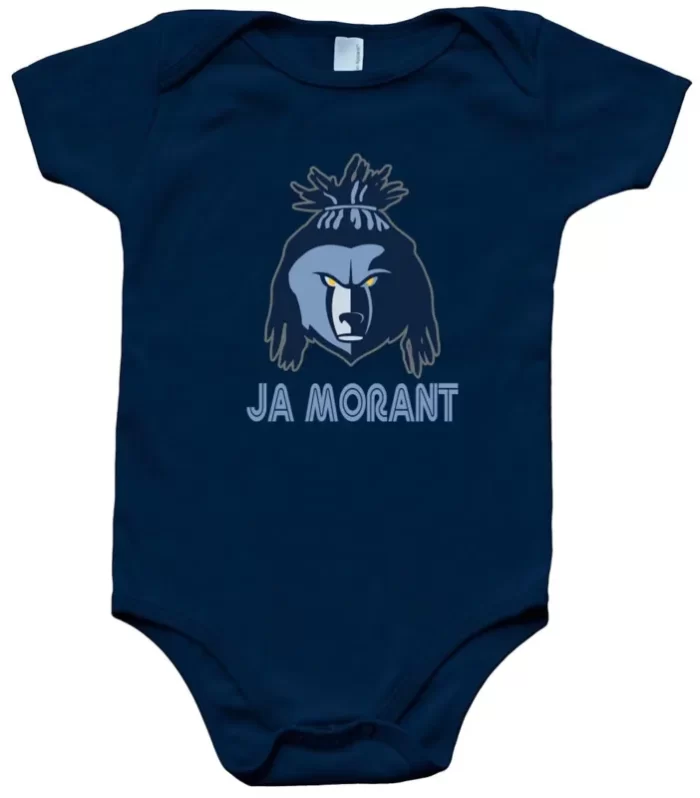 Baby Onesie Ja Morant Memphis Grizzlies Hair Up Creeper Romper