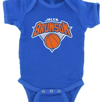 Baby Onesie Jalen Brunson New York Knicks Logo Creeper Romper