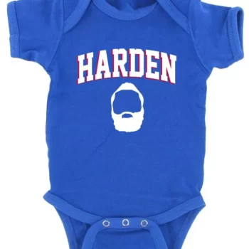 Baby Onesie James Harden Philadelphia 76Ers Jersey Text Beard Creeper Romper