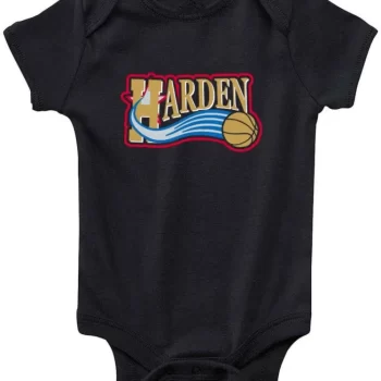 Baby Onesie James Harden Philadelphia 76Ers Old School Logo Beard Creeper Romper