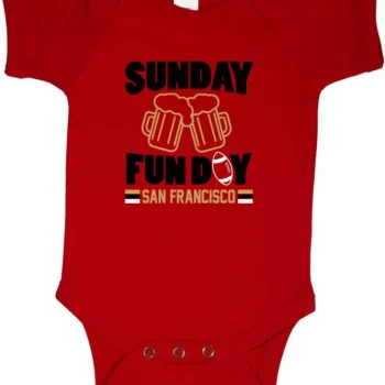 Baby Onesie Jimmy Garoppolo George Kittle San Francisco 49Ers Sunday Fun Creeper Romper