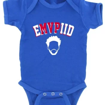 Baby Onesie Joel Embiid Philadelphia 76Ers Philly MVP Logo Creeper Romper