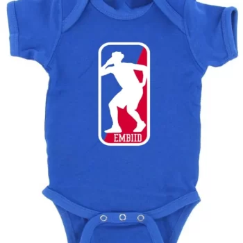 Baby Onesie Joel Embiid Trust The Process Philadelphia 76Ers MVP Logo Creeper Romper