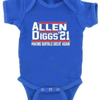 Baby Onesie Josh Allen Stefon Diggs Buffalo Bills 2021 Mafia Creeper Romper