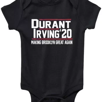 Baby Onesie Kevin Durant Kyrie Irving Brooklyn Nets City Jersey 2020 Creeper Romper
