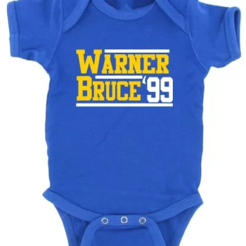 Baby Onesie Kurt Warner Isaac Bruce St Louis Los Angeles Rams 99 Creeper Romper