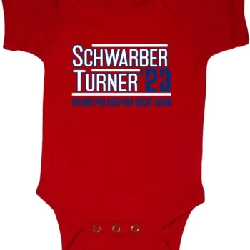 Baby Onesie Kyle Schwarber Trea Turner Philadelphia Phillies 2023 Creeper Romper
