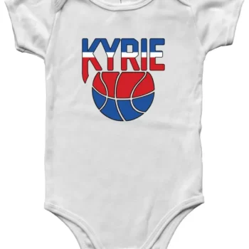Baby Onesie Kyrie Irving Nets Old School New Jersey Nets Logo Creeper Romper
