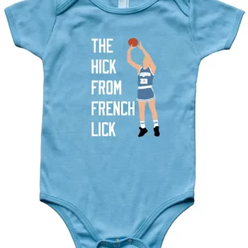 Baby Onesie Larry Bird Hick From French Lick Indiana State Boston Celtic Creeper Romper