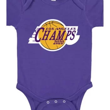 Baby Onesie Lebron James Anthony Davis Los Angeles Lakers Champions 2020 Creeper Romper