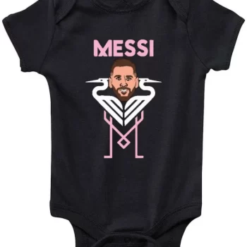 Baby Onesie Lionel Messi Logo Inter Miami Creeper Romper