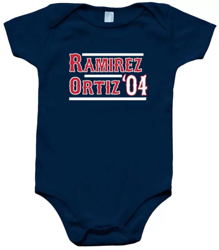 Baby Onesie Manny Ramirez David Ortiz Boston Red Sox 2004 Creeper Romper