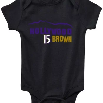 Baby Onesie Marquise Brown Baltimore Ravens Hollywood Creeper Romper