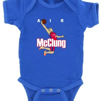 Baby Onesie Matt Mcclung Philadelphia 76Ers Blue Coats Air Mac Logo Creeper Romper