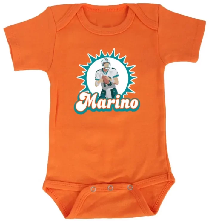 Baby Onesie Miami Dolphins Dan Marino Logo Creeper Romper