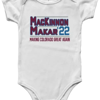 Baby Onesie Nathan Mackinnon Cale Makar Colorado Avalanche 2022 Creeper Romper