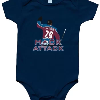 Baby Onesie Nathan Mackinnon Colorado Avalanche Mack Attack Creeper Romper