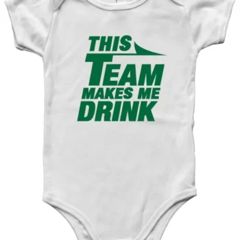 Baby Onesie New York Jets Sam Darnold This Team Makes Me Drink Creeper Romper