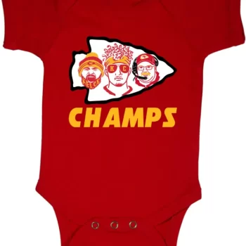 Baby Onesie Patrick Mahomes Kansas City Chiefs Champions Champs Creeper Romper