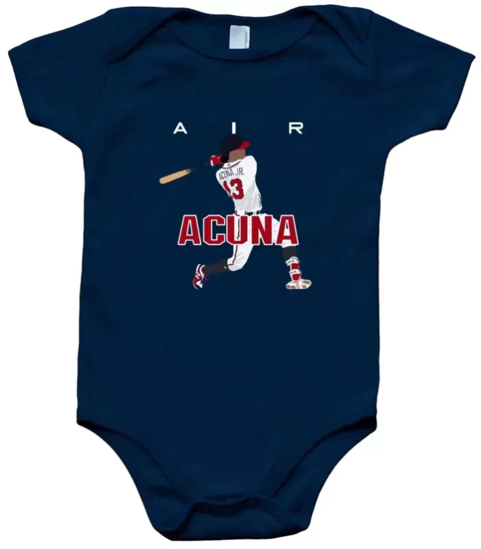 Baby Onesie Ronald Acuna Jr Atlanta Braves "Air" Creeper Romper