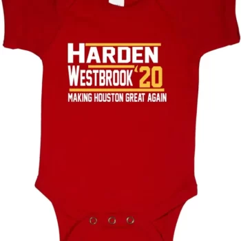 Baby Onesie Russell Westbrook James Harden Houston Rockets 2020 Creeper Romper