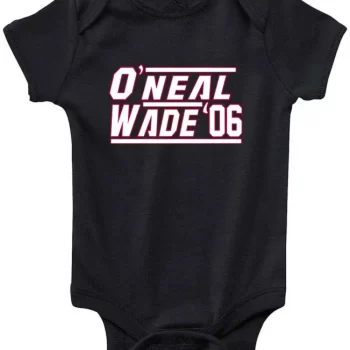 Baby Onesie Shaquille O'Neal Shaq Dwyane Wade Miami Heat 2006 Creeper Romper