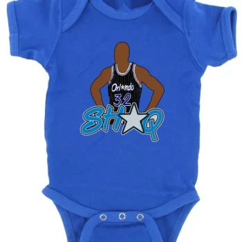 Baby Onesie Shaquille O'Neal Shaq Orlando Magic Pic Logo Creeper Romper